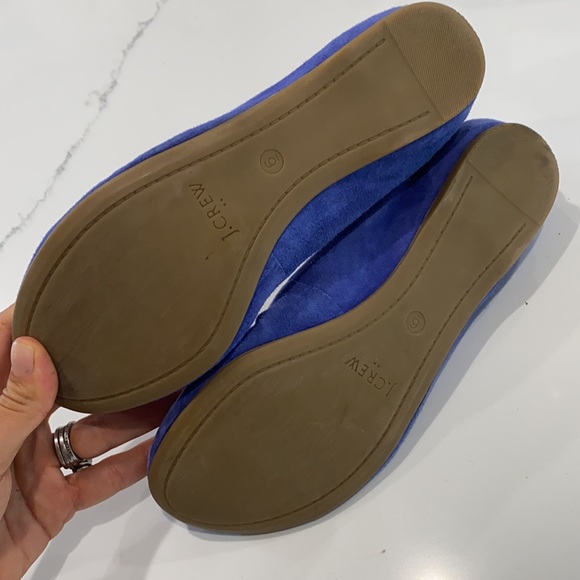 Super popular J. Crew cede blue suede flats! - Picture 2 of 4